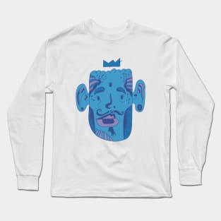 Mountain Blue Strange King Pierre Long Sleeve T-Shirt